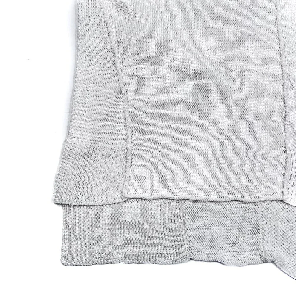 Eileen Fisher Linen Ribbed Knit Shawl V-Neck Pullover Sweater Vest Size S - Picture 4 of 10